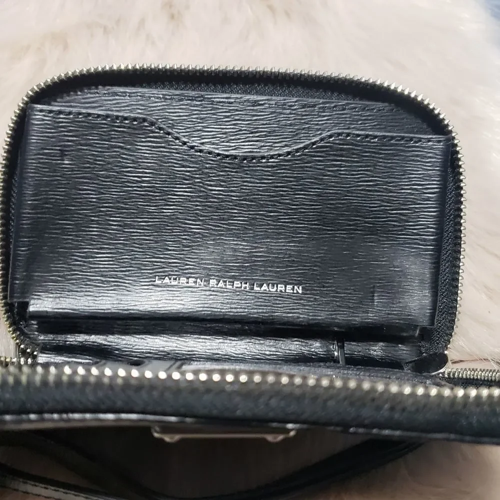 Lauren Ralph Lauren Black Leather Clutch Wallet